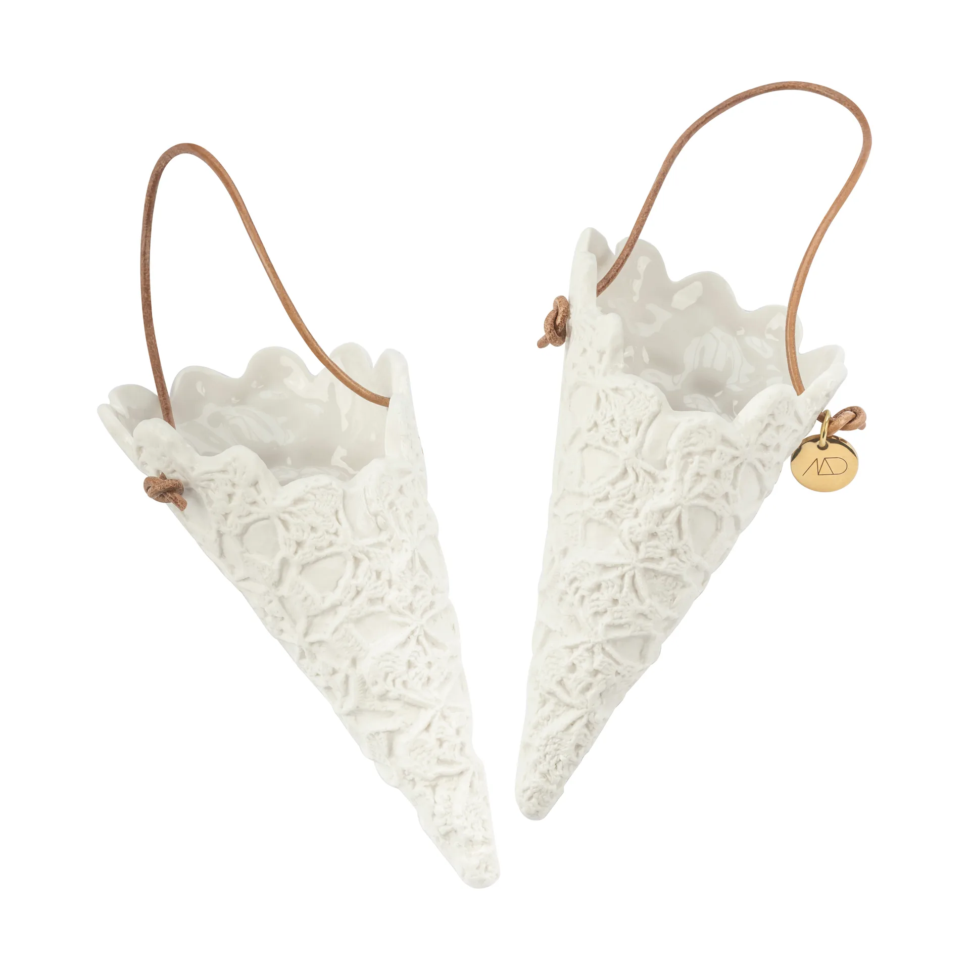 Lace julstrut 2-pack, Off-white Mette Ditmer