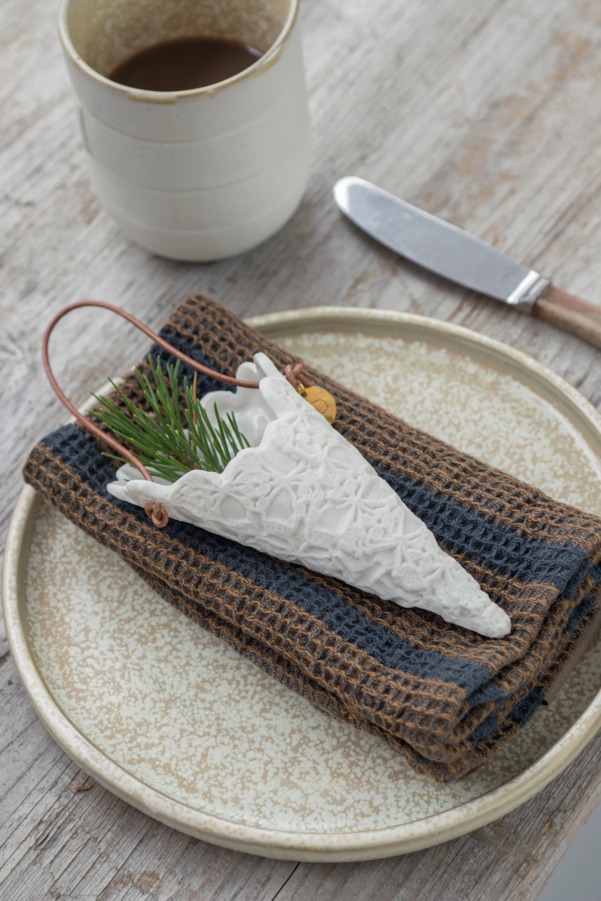 Lace julstrut 2-pack, Off-white Mette Ditmer