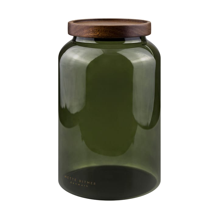 Luna burk med lock large 20 cm - Dark forest - Mette Ditmer