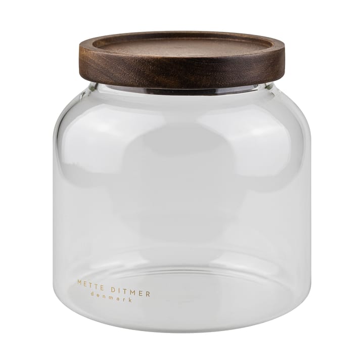 Luna burk med lock small 13 cm - Transparent - Mette Ditmer
