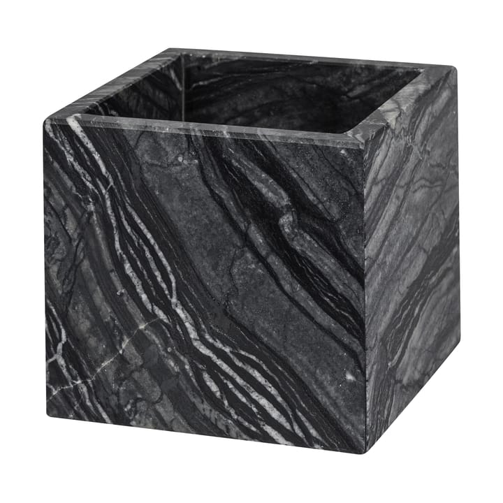 Marble kub 8,5x8,5 cm - Black-grey - Mette Ditmer