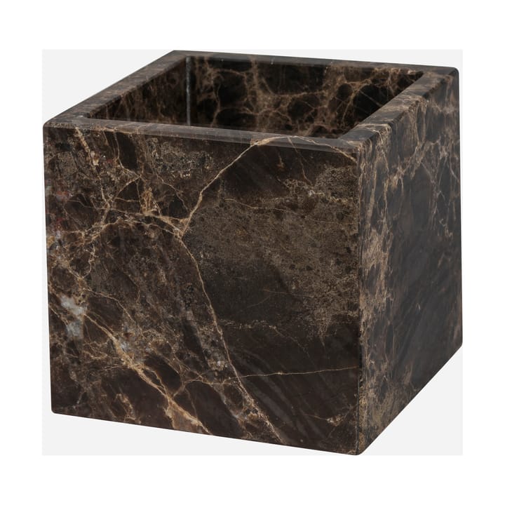 Marble kub 8,5x8,5 cm - Brown - Mette Ditmer