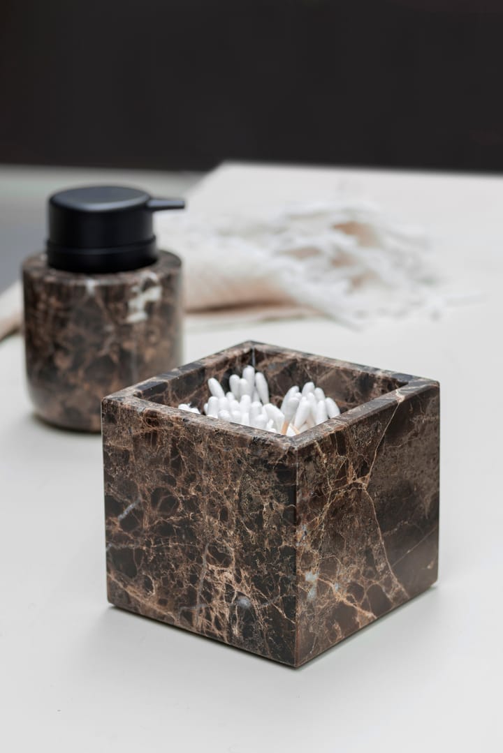Marble kub 8,5x8,5 cm, Brown Mette Ditmer
