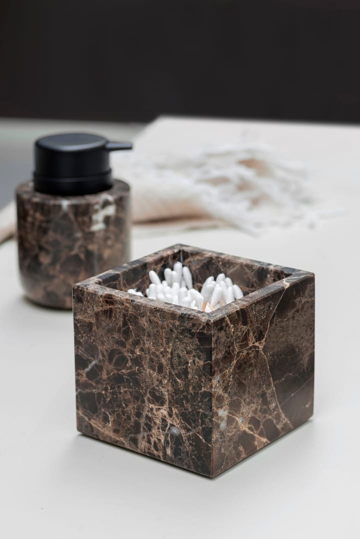 Marble kub 8,5x8,5 cm - Brown - Mette Ditmer