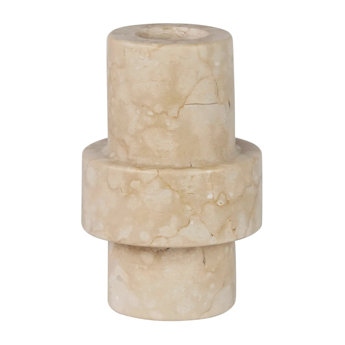 Marble ljusstake 8,5 cm, Sand Mette Ditmer