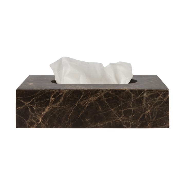 Marble näsdukslåda 14x25,5 cm, Brun Mette Ditmer