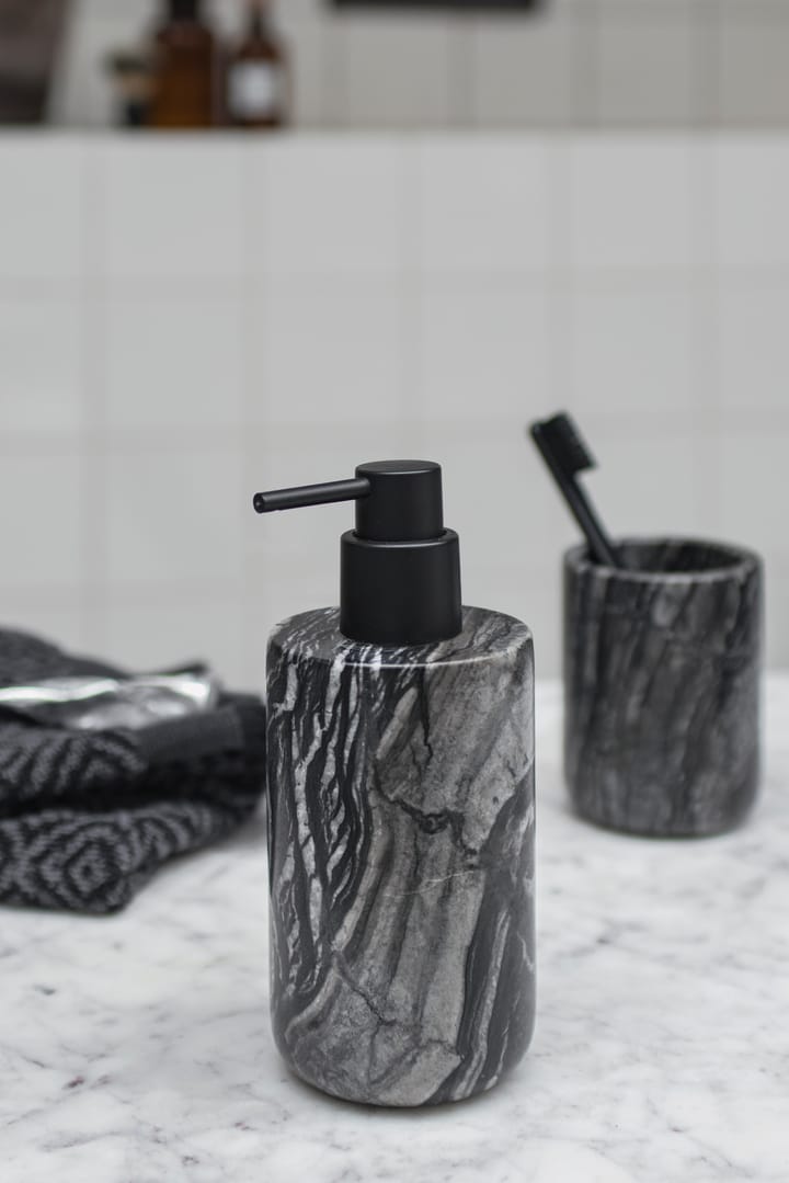 Marble tvålpump 17,5 cm, Svart-grå Mette Ditmer