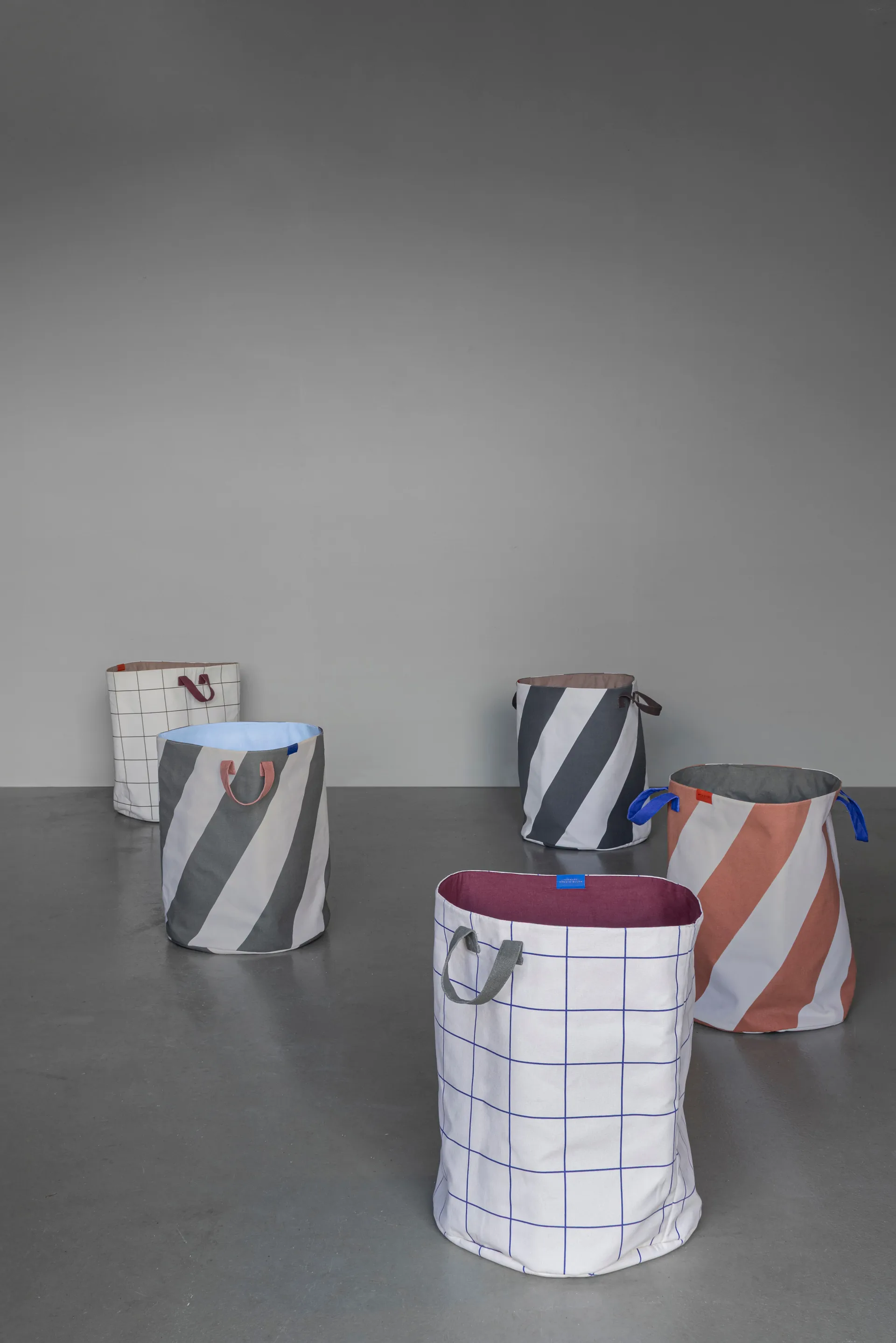 Mesh tvättkorg Ø40x50 cm, Brown-Off-white Mette Ditmer