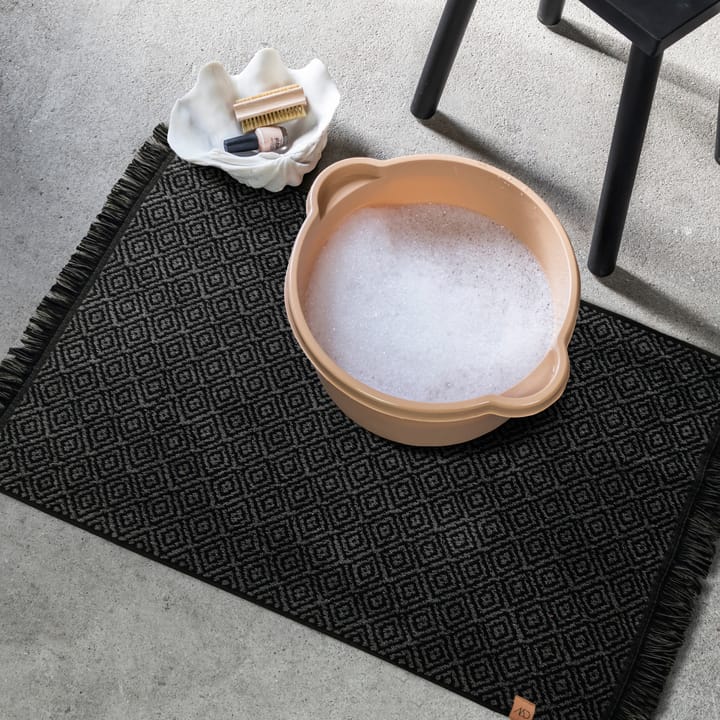 Morocco badrumsmatta 50x80 cm, Black-grey Mette Ditmer