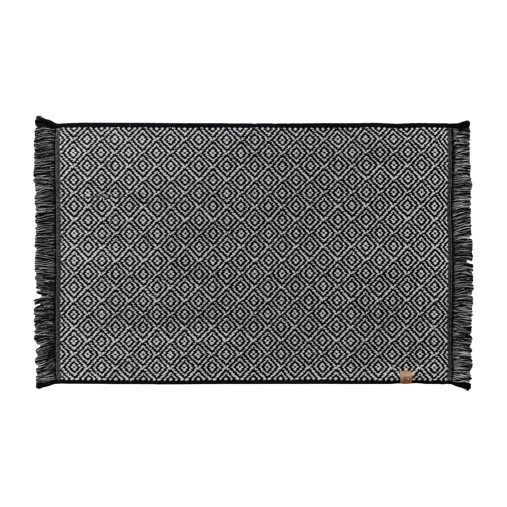Morocco badrumsmatta 50x80 cm, Black-white Mette Ditmer