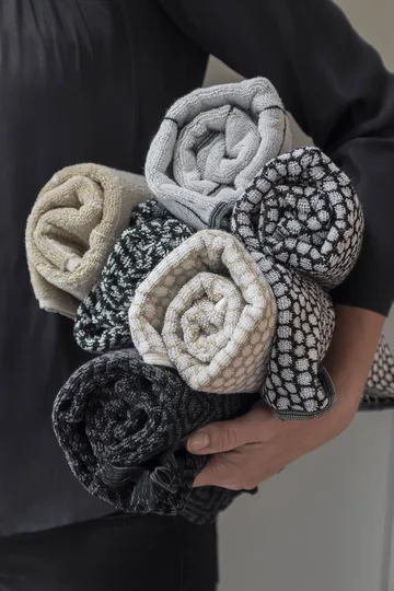 Morocco badrumsmatta 50x80 cm - Black-white - Mette Ditmer