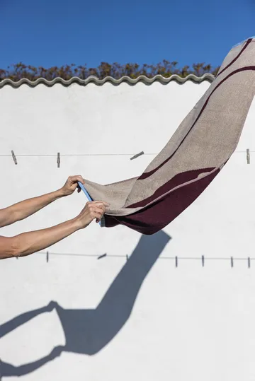 Nova Arte badhandduk 70x133 cm - Wine-sand - Mette Ditmer