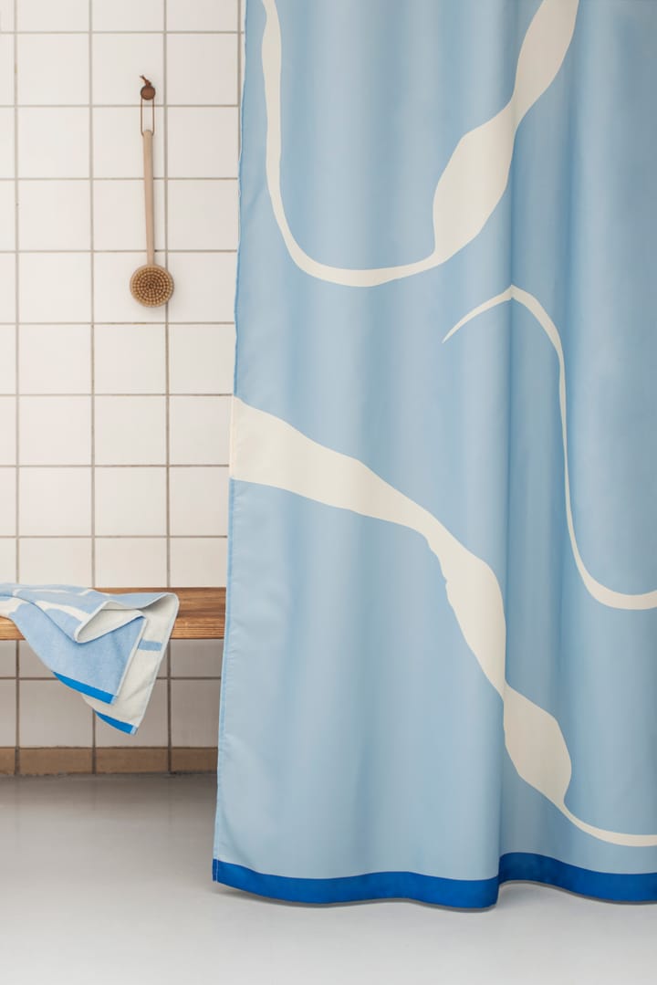 Nova Arte duschdraperi 150x200 cm, Light blue-off-white Mette Ditmer