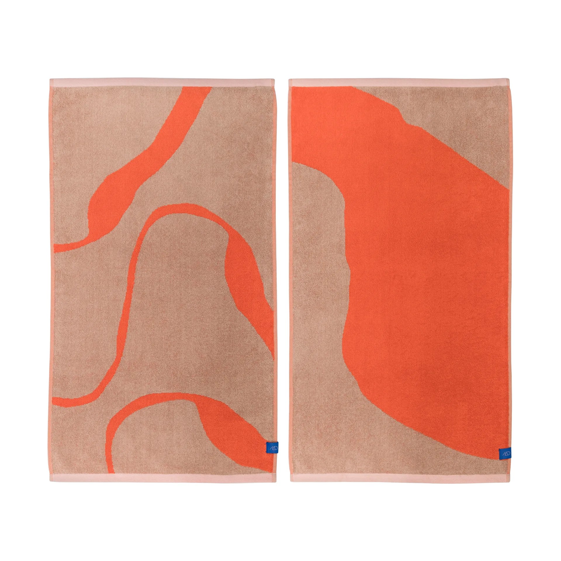 Nova Arte gästhandduk 40x55 cm 2-pack, Latte-orange Mette Ditmer