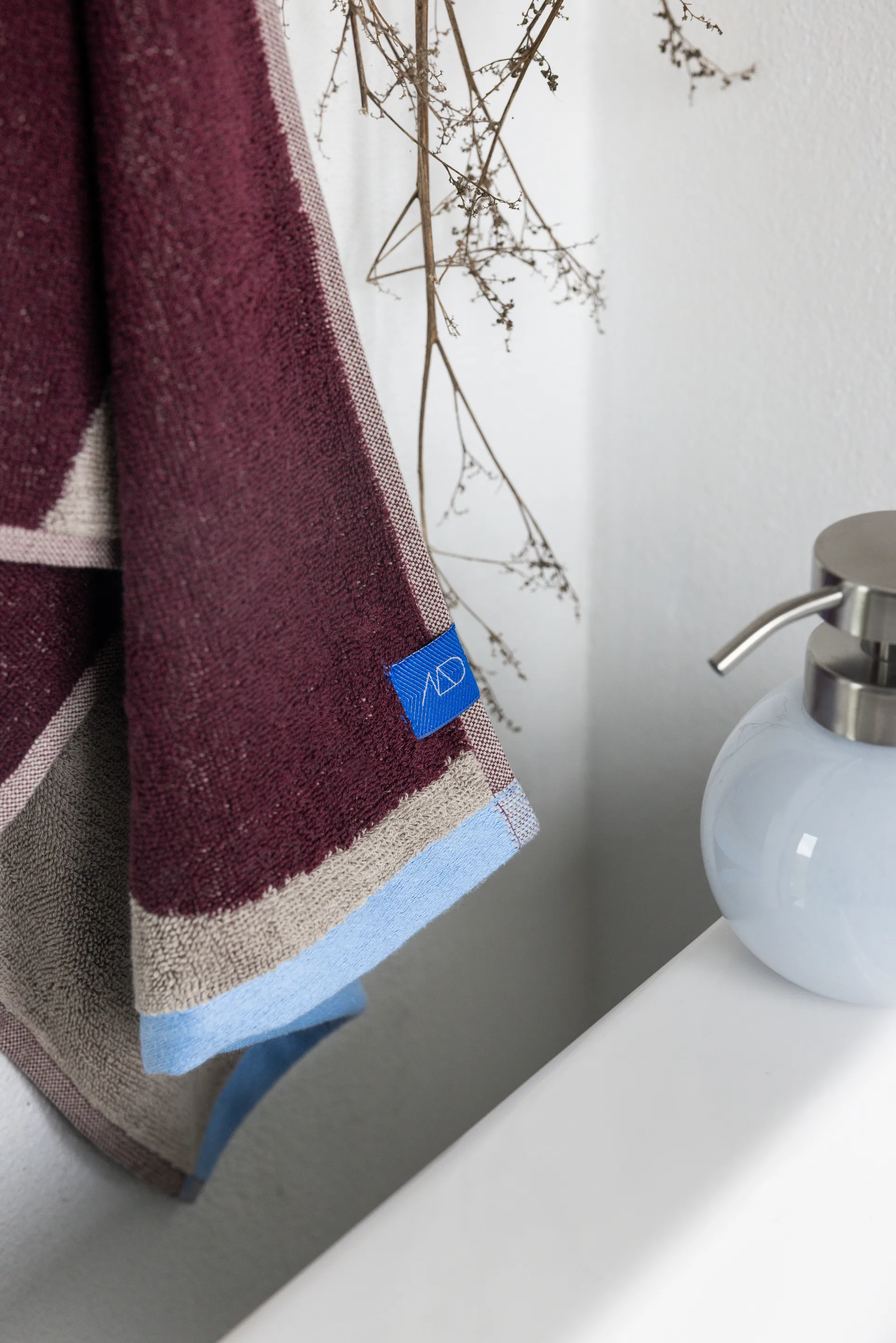 Nova Arte gästhandduk 40x55 cm 2-pack, Wine-sand Mette Ditmer