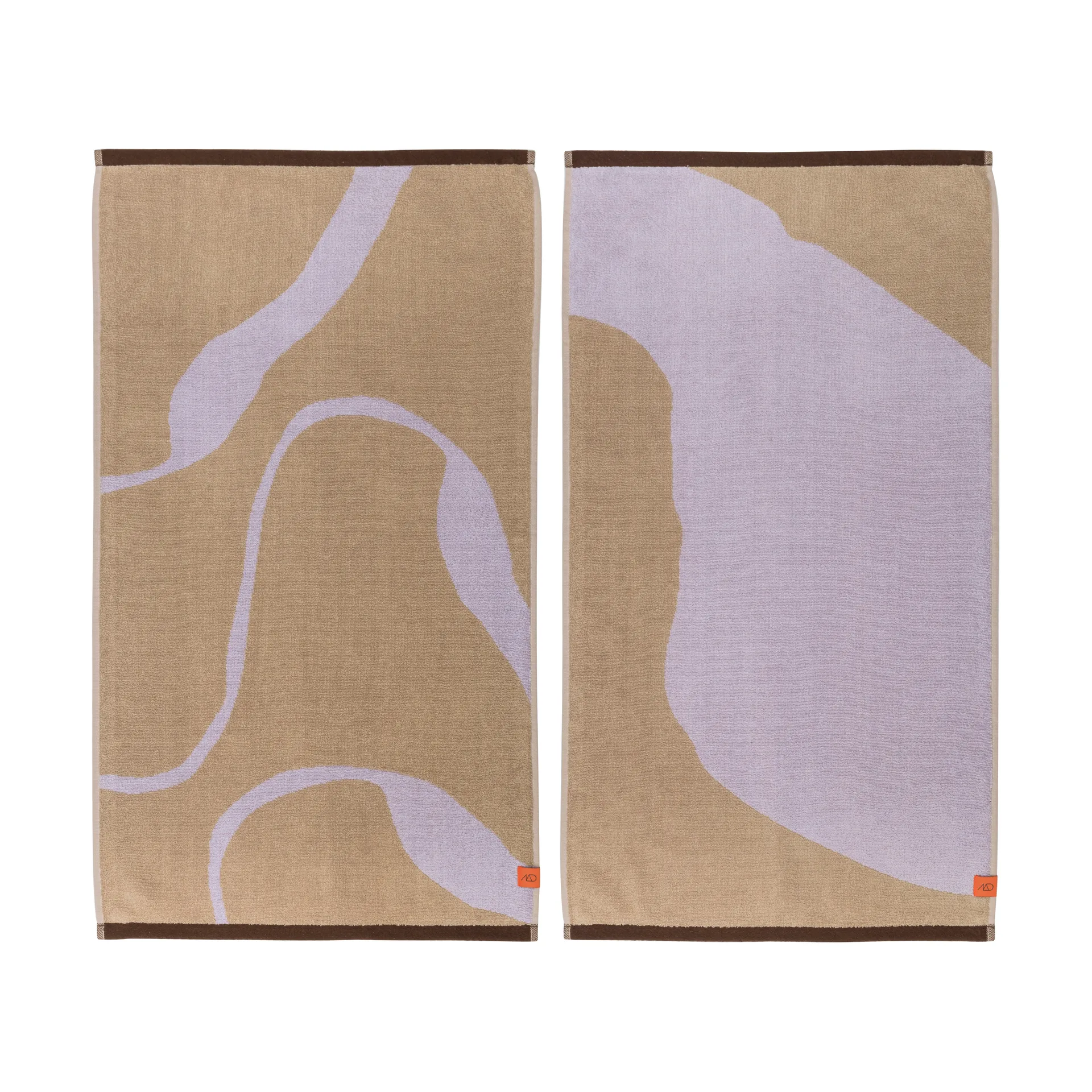 Nova Arte handduk 50x90 cm 2-pack, Sand-lilac Mette Ditmer