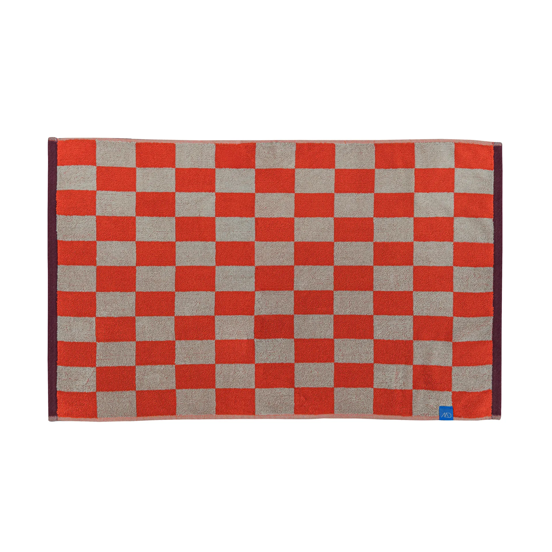 Retro badrumsmatta 50x80 cm, Dark orange Mette Ditmer