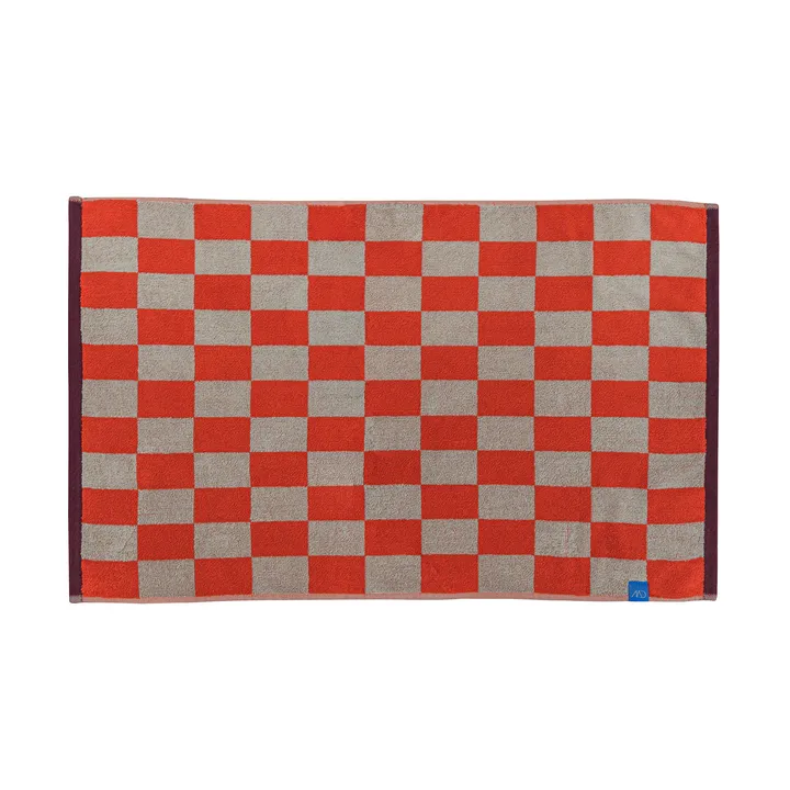Retro badrumsmatta 50x80 cm - Dark orange - Mette Ditmer