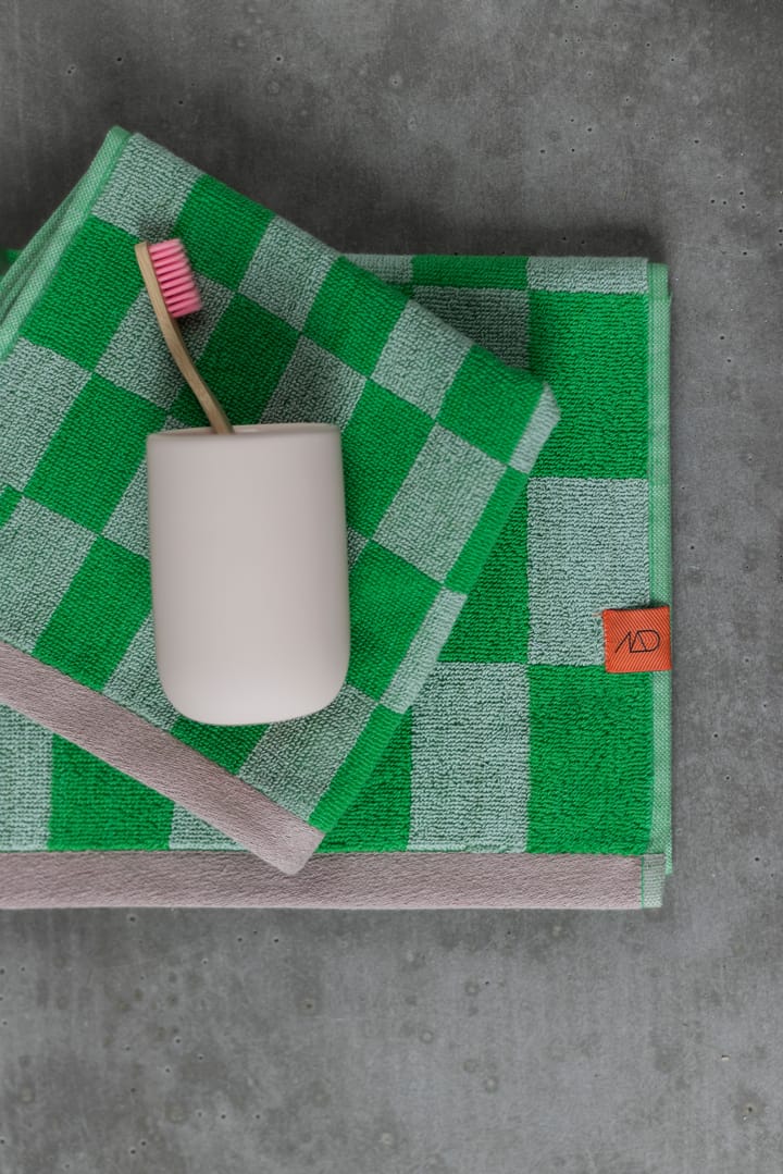 Retro gästhandduk 40x55 cm 2-pack, Classic green Mette Ditmer