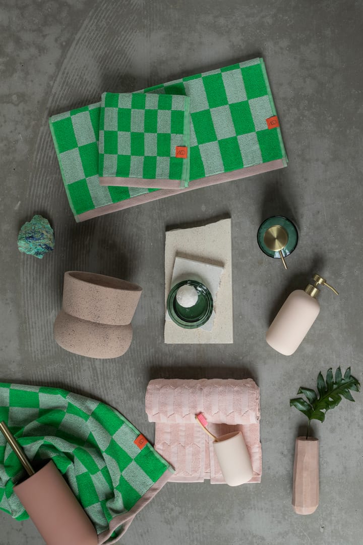 Retro gästhandduk 40x55 cm 2-pack, Classic green Mette Ditmer