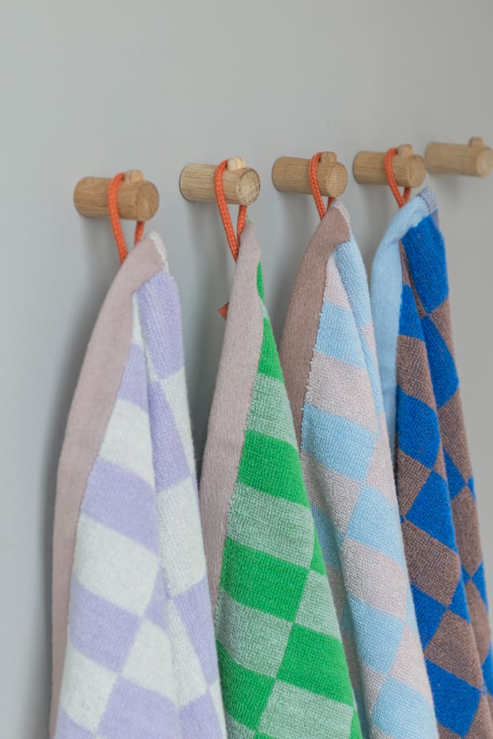 Retro gästhandduk 40x55 cm 2-pack, Cobalt Mette Ditmer
