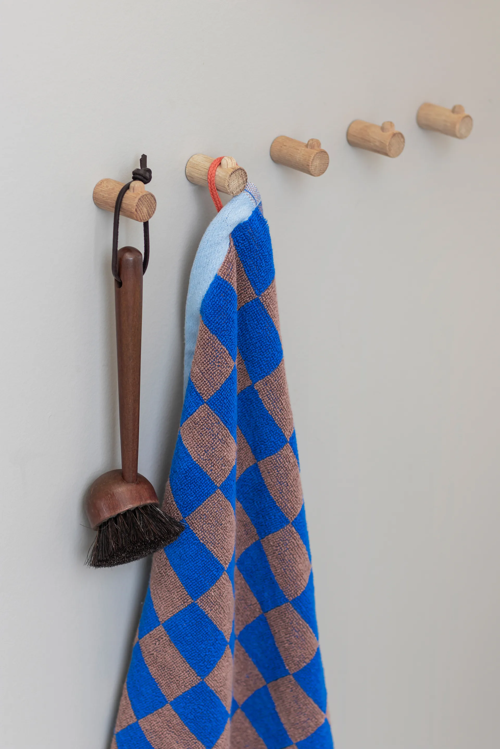 Retro gästhandduk 40x55 cm 2-pack, Cobalt Mette Ditmer