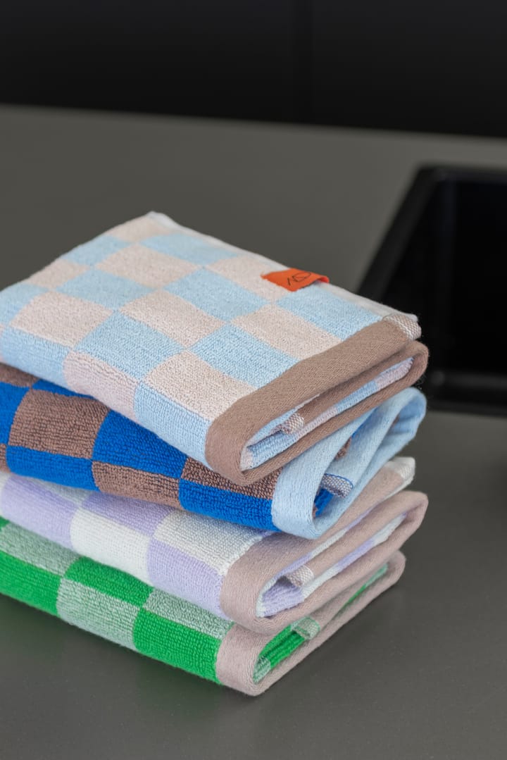 Retro gästhandduk 40x55 cm 2-pack, Cobalt Mette Ditmer