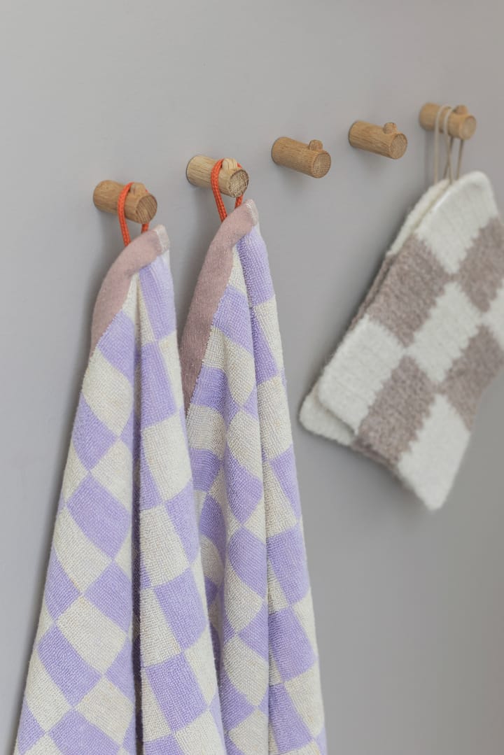 Retro gästhandduk 40x55 cm 2-pack, Lilac Mette Ditmer
