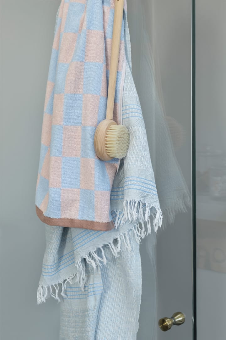 Retro handduk 50x90 cm, Light blue Mette Ditmer