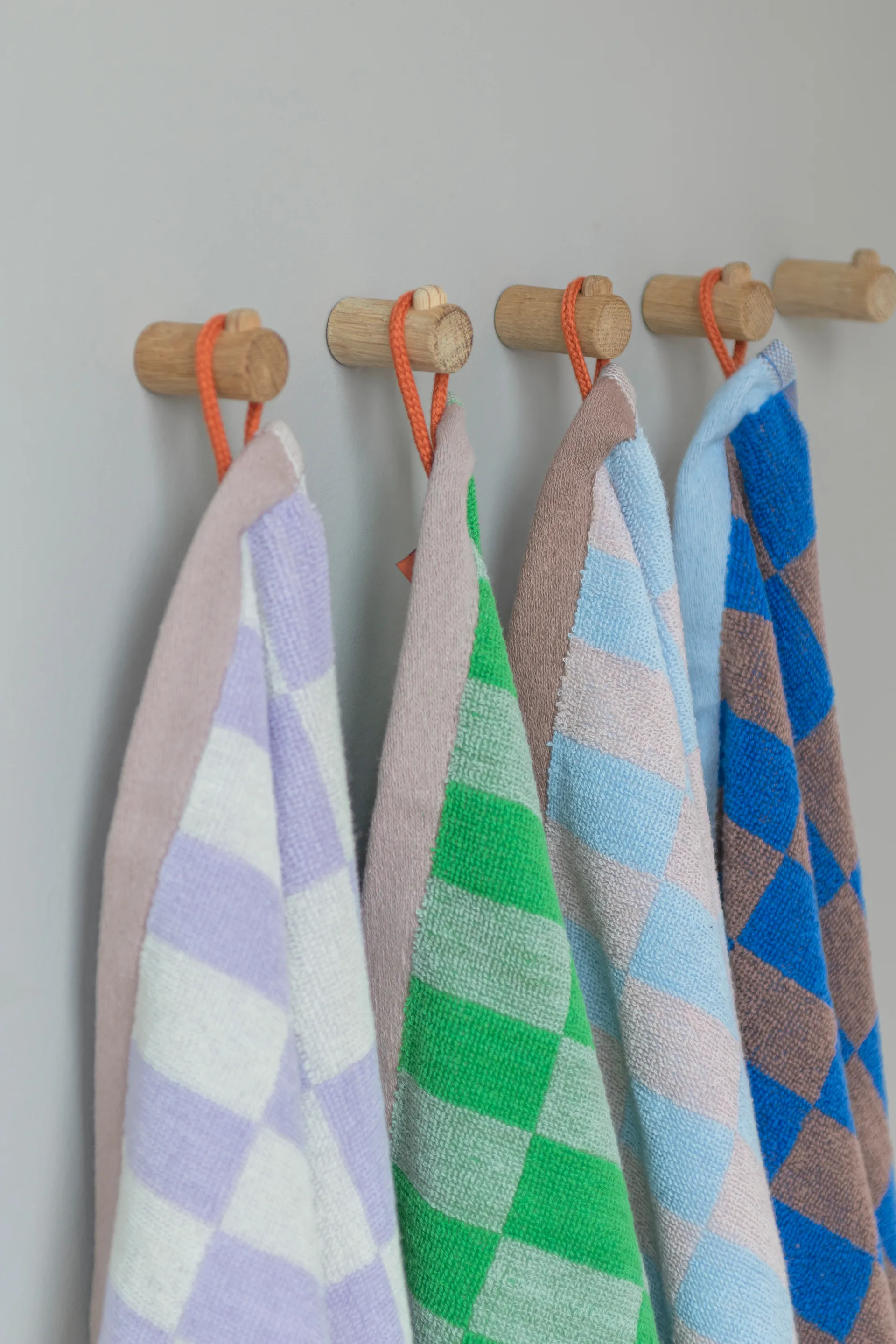 Retro handduk, Light blue, 40x55 cm, 2-pack Mette Ditmer