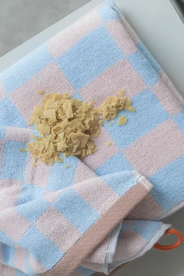 Retro handduk - Light blue, 50x90 cm - Mette Ditmer