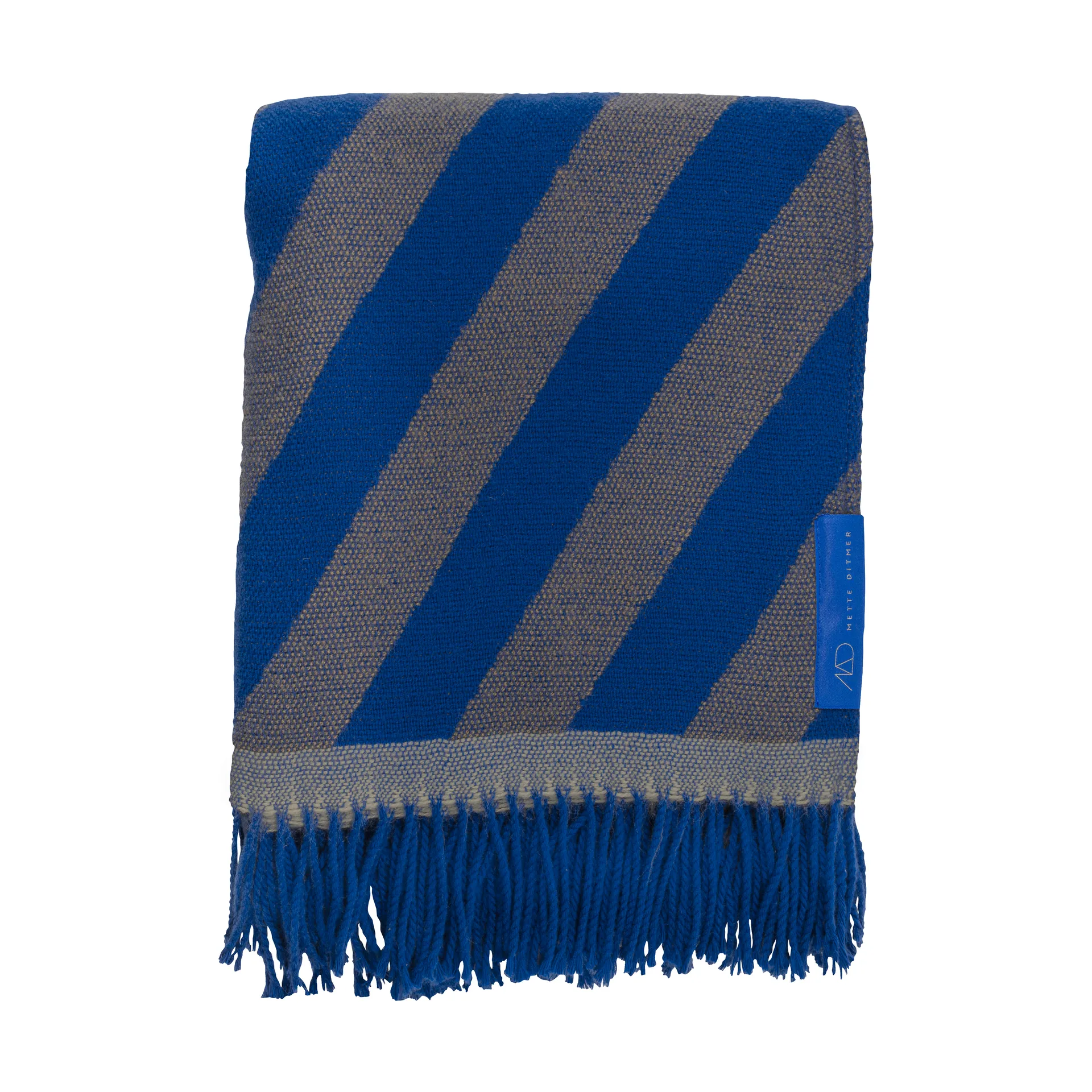 Retro pläd 125x170 cm, Cobalt Mette Ditmer