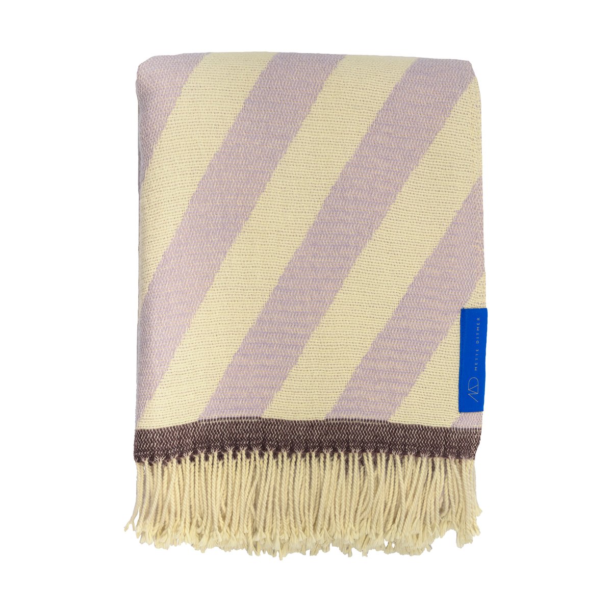 Mette Ditmer Retro pläd 125x170 cm Lilac | Skandinavisk Design | Ullplädar & Ullfiltar | Lila