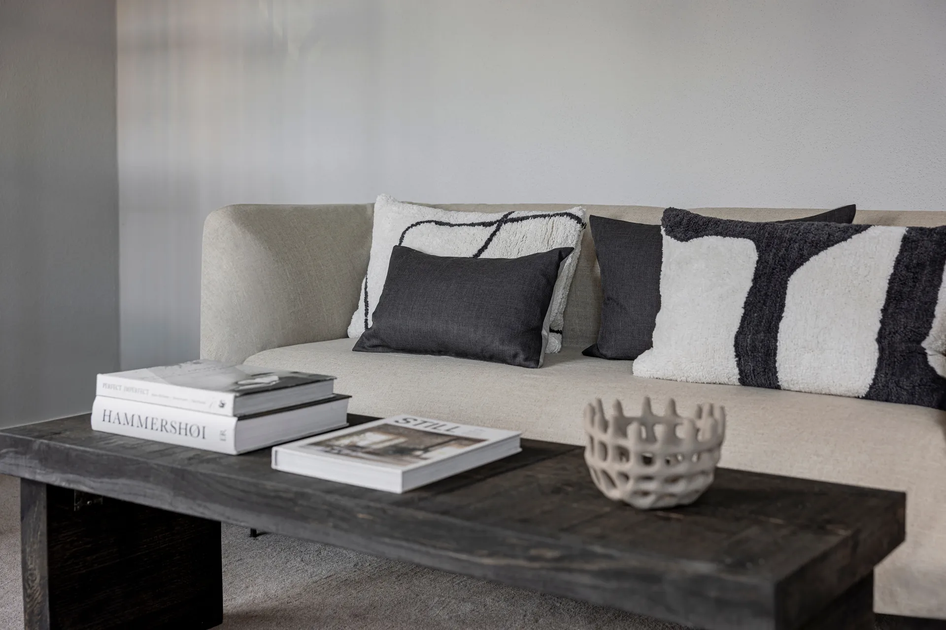 Scala kuddfodral, Stone grey, 40x60 cm Mette Ditmer