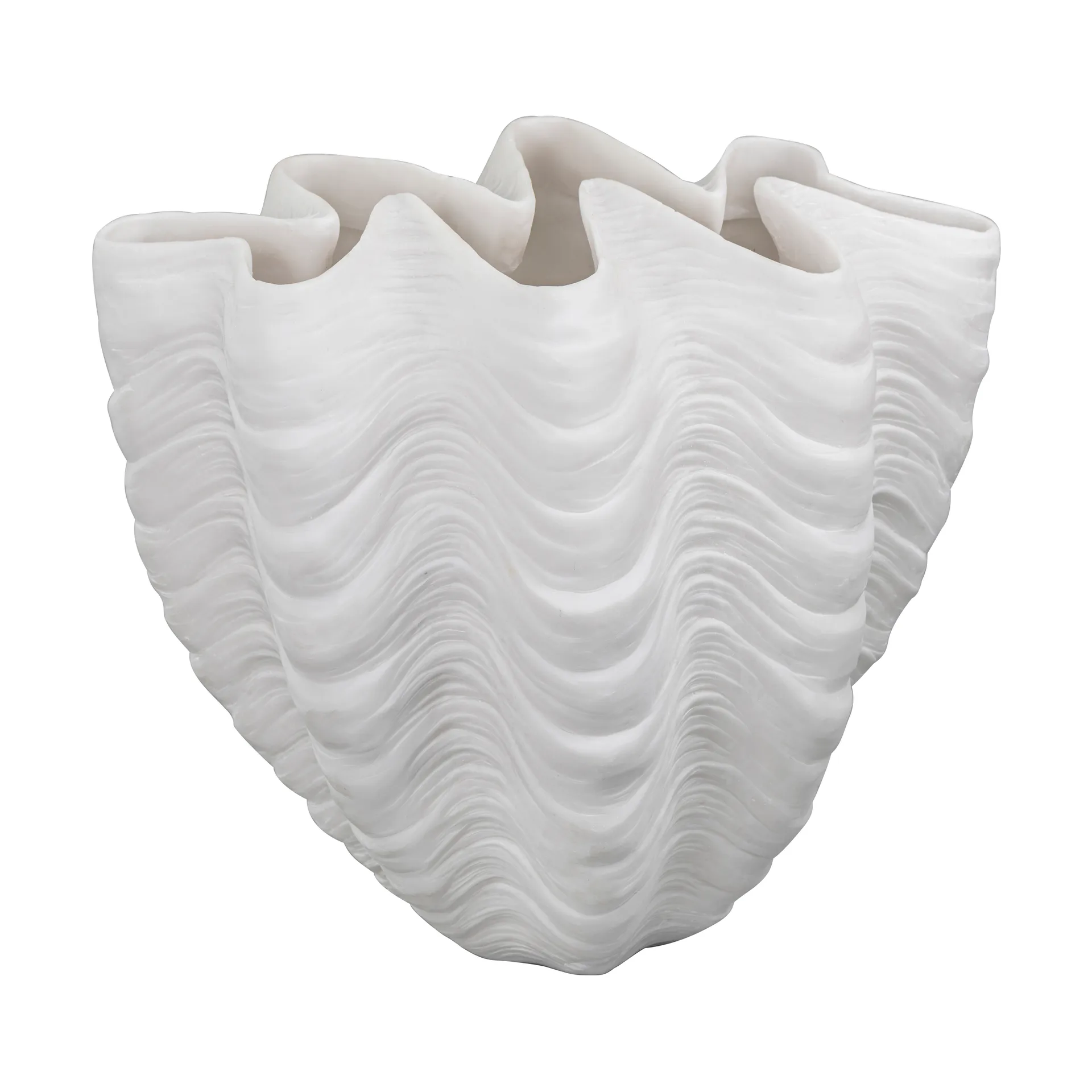 Shell vas, Large, 30 cm, white Mette Ditmer