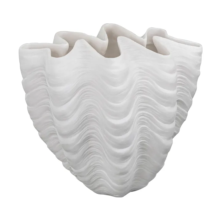 Shell vas - Large, 30 cm, white - Mette Ditmer