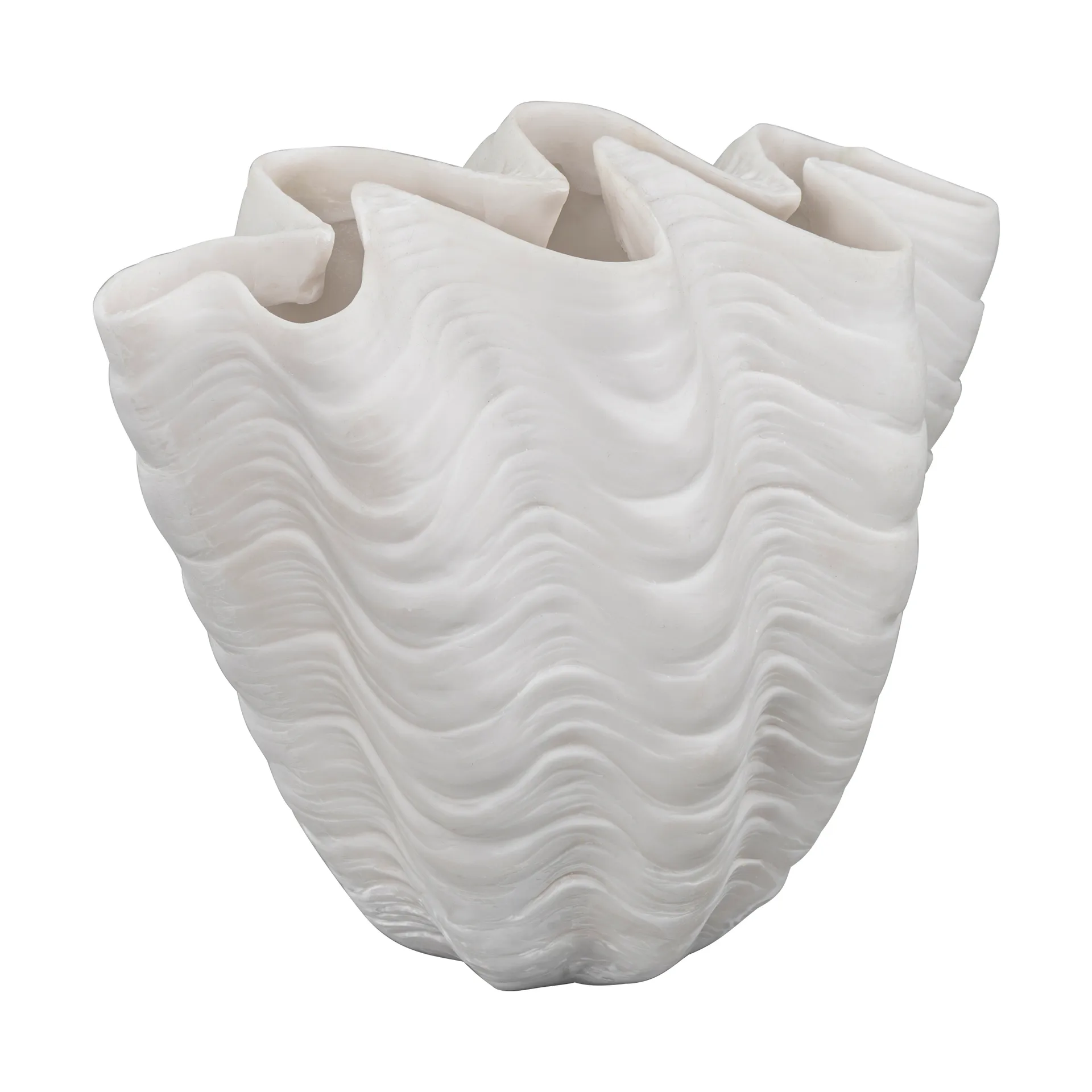 Shell vas, Small, 22 cm, white Mette Ditmer
