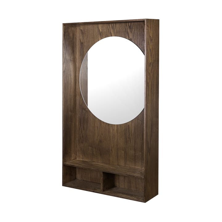 Show-me spegel med hylla large - Dark oiled - Mette Ditmer