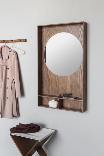 Show-me spegel med hylla large - Dark oiled - Mette Ditmer