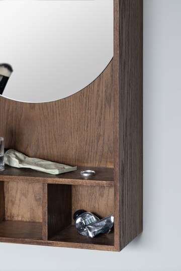Show-me spegel med hylla small - Dark oiled - Mette Ditmer