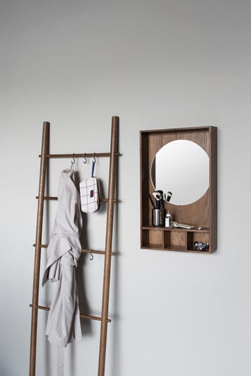 Show-me spegel med hylla small - Dark oiled - Mette Ditmer