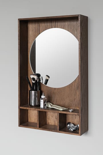 Show-me spegel med hylla small - Dark oiled - Mette Ditmer