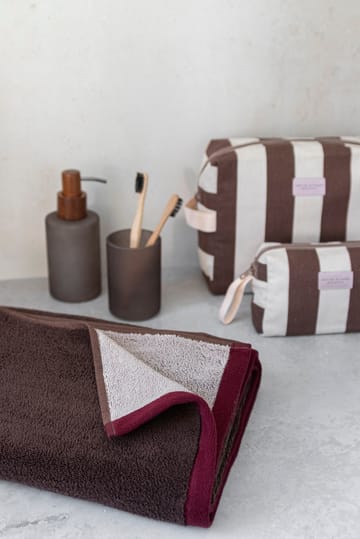 Soft badhandduk 70x133 cm - Brown-sand - Mette Ditmer
