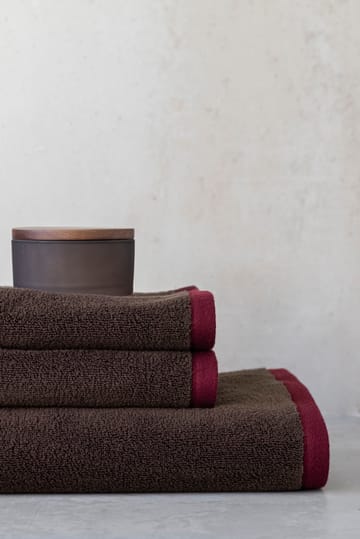 Soft badhandduk 70x133 cm - Brown-sand - Mette Ditmer