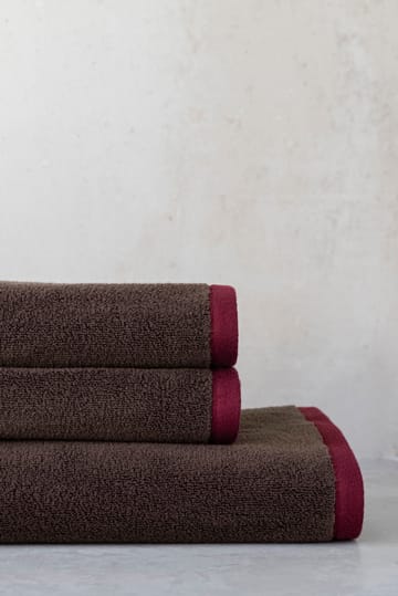 Soft badhandduk 70x133 cm - Brown-sand - Mette Ditmer