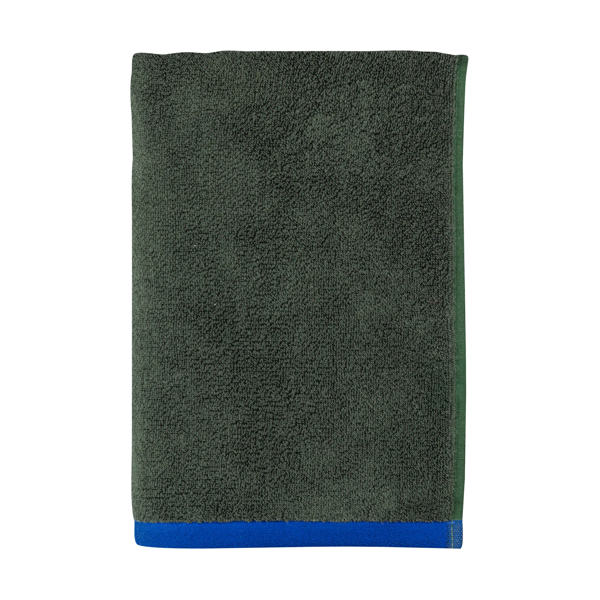Soft badhandduk 70x133 cm, Dark olive-light blue Mette Ditmer