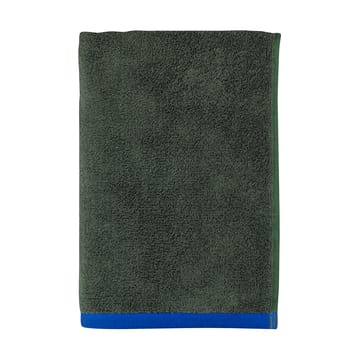 Soft badhandduk 70x133 cm - Dark olive-light blue - Mette Ditmer