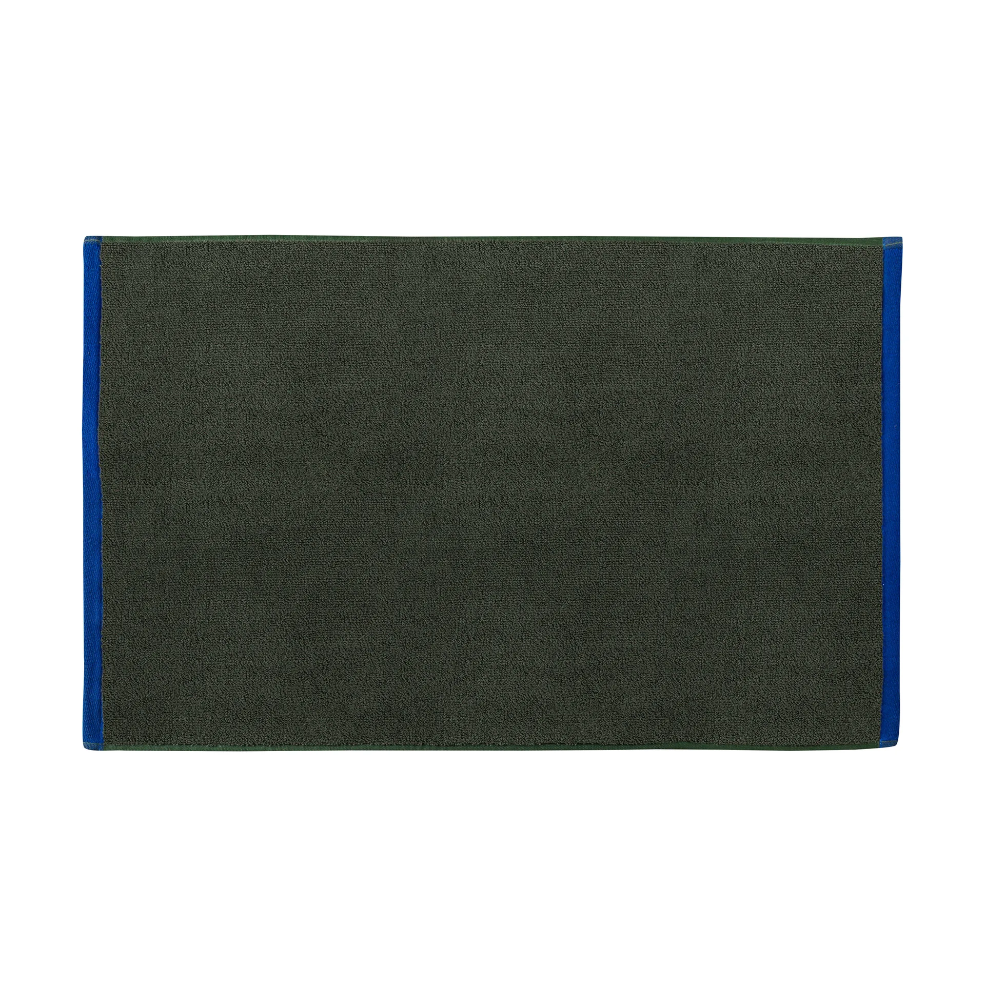 Soft badrumsmatta 50x80 cm, Dark olive-light blue Mette Ditmer