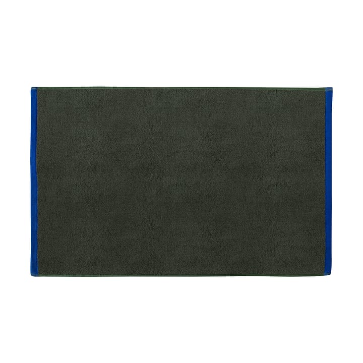 Soft badrumsmatta 50x80 cm - Dark olive-light blue - Mette Ditmer