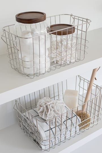 Store-it förvaringskorg medium - Chrome - Mette Ditmer